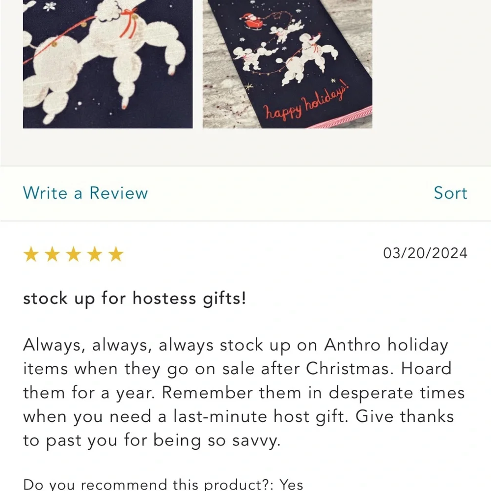 Louise‎ pretzel dashing poodles dish towel